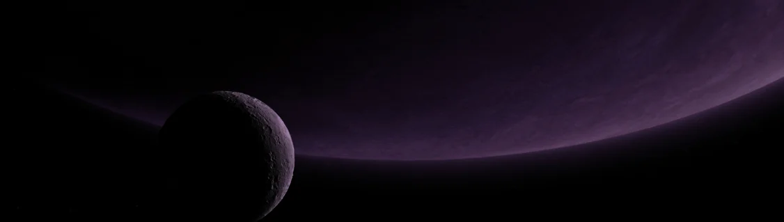 Mond vor Planet